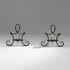 Sotheby´s-Pair of wrought iron fire dogs