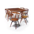 Sotheby´s-DINING TABLE AND SIX CHAIRS