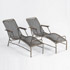 Tajan-Pair of chaises longues