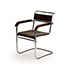 Wannenes Art Auctions-B 34 Steel frame armchair and stool