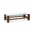 Wannenes Art Auctions-Wood and crystal sofa table, mod. 2461