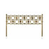 Wannenes Art Auctions-Golden brass bedhead