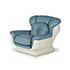 Wannenes Art Auctions-Fiberglass & synthetic leather armchair