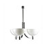 Wannenes Art Auctions-Chromium pl. steel / glass ceiling lamp