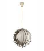 Metal ceiling lamp, "Moon"
