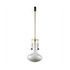 Wannenes Art Auctions-Brass and glass ceiling lamp