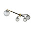 Wannenes Art Auctions-Brass and glass ceiling lamp