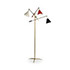 Wannenes Art Auctions-Italian brass and aluminium floor lamp