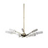 Wannenes Art Auctions-Italian brass and glass ceiling lamp