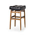 Wannenes Art Auctions-Wood and vinyl-leather barstool