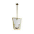 Wannenes Art Auctions-Brass and glass ceiling lamp