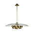 Wannenes Art Auctions-Brass and glass ceiling lamp