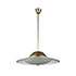 Wannenes Art Auctions-Brass and glass ceiling lamp
