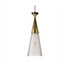 Wannenes Art Auctions-Brass and glass ceiling lamp