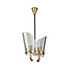 Wannenes Art Auctions-Brass and glass ceiling lamp