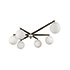 Wannenes Art Auctions-Brass and glass ceiling lamp