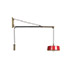Wannenes Art Auctions-Brass and aluminum wall lamp