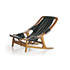 Wannenes Art Auctions-Walnut wood and vinyl leather armchair