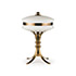 Wannenes Art Auctions-Brass and glass table lamp