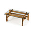 Wannenes Art Auctions-Wood and crystal low table