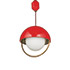 Wannenes Art Auctions-Metal and glass ceiling lamp, adjustable