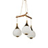 Wannenes Art Auctions-Teak, brass and glass ceiling lamp