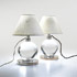 Wright-Crystal Ball lamps, pair