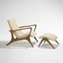 Wright-Contour chair/ottoman, model 175-E