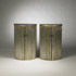 Wright-Demilune cabinets, pair