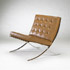 Wright-Barcelona chair with signature