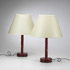 Wright-Bamboo table lamps, pair