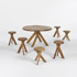 Wright-Dining table and six stools