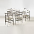 Wright-Superleggera chairs, custom set