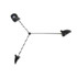 Wright-Applique Murale a 3 Bras Fixes