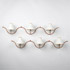 Wright-Serpentine wall sconces, pair