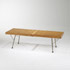 Wright-Slat bench with folding legs