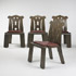 Wright-Chippendale dining chairs, set of four