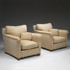 Wright-Upholstered armchairs, pair