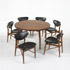 Wright-Dining table / six NV-53 chairs