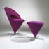 Wright-Cone chair / ottoman