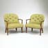 Wright-Janus lounge chairs, pair