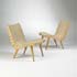 Wright-654L side chairs, pair