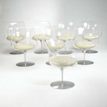 Wright-Champaign chairs, set of eight
