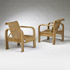 Wright-Armchairs, pair