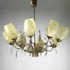 Wright-Eight arm chandelier