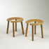 Wright-Sauna stools, pair