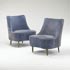 Wright-Tear Drop chairs, pair, model 5106