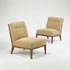 Wright-Slipper chairs, pair