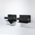 Wright-Pair of wall-mounted nightstands