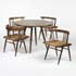 Wright-Grass Seated chairs/Turned-Leg table
